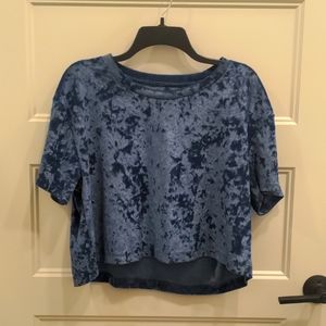 Crushed Velvet Crop Top